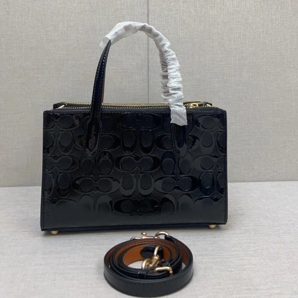 Coach Black Patent Leather Satchel